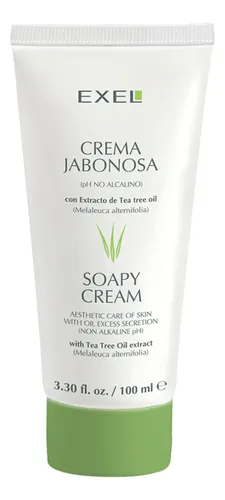 Crema Jabonosa Antiacne Tea Tree Oil Nutre Hidrata Exel 100m
