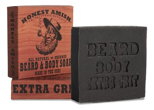 Exfoliante Corporal Soap Honest Amish Extra Grit Para Barba