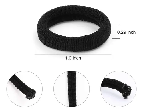 Cintas Para El Pelo Ninetong Negras Para Niñas De 2,5 Cm De