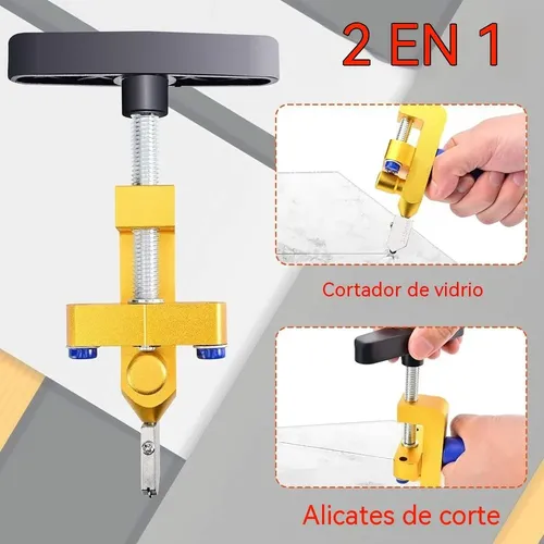 Cortador De Vidrio Y Azulejos 2 En 1 3-15 Mm Profesional