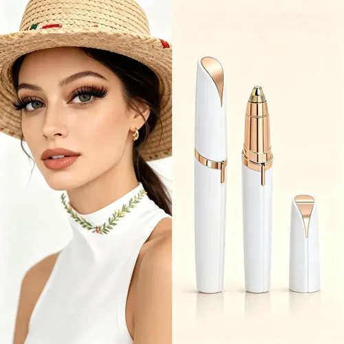 Lápiz Para Cejas, Recargable,indolora, Suave Y Precisa Blanco