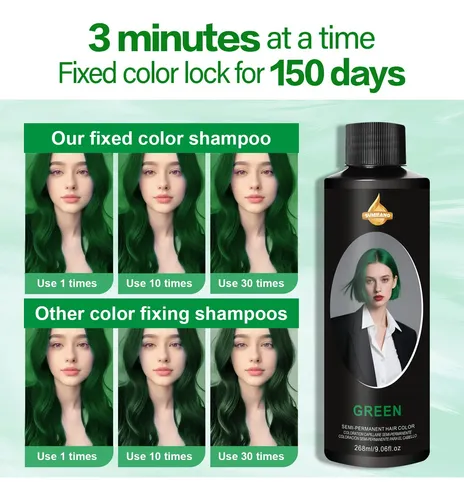 Tinte Semipermanente Para Cabello 268 Ml Green