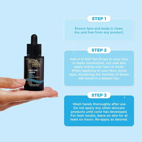 Bondi Sands Autobronceador Gotas – Oscuro 1.01 Fl Oz