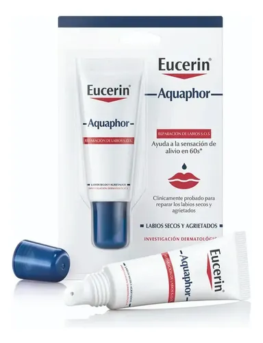 Eucerin Aquaphor Reparación De Labios Secos Agrietados X10ml