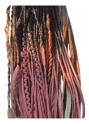 Set X 12 Dreadlocks Boho Trenzas Extension Pelo Moda Verano