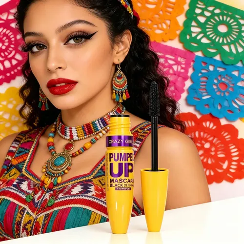 Mascara De Pestañas Pestañas Extra Largas Y Rizadas Para