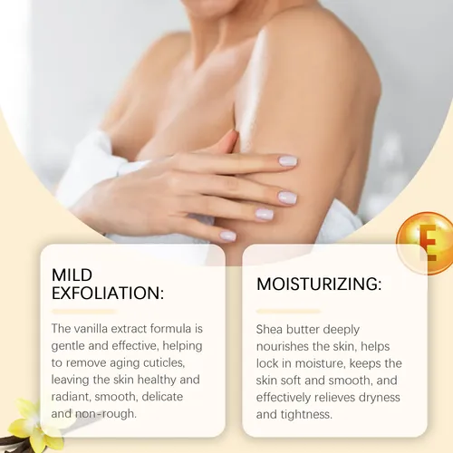 Exfoliante Corporal De Vainilla Ouhoe Para Una Exfoliación S
