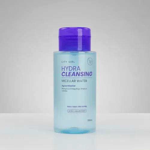 Agua Micelar Acido Hialuroni 300ml Limpieza Facial City Girl