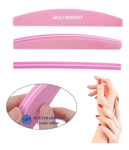 Lima Sponge Buffer 100/180 Para Manicuría Uñas Esculpidas