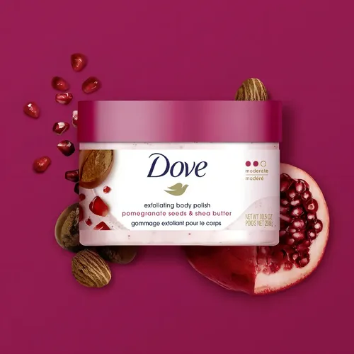 Dove Exfoliante Semillas De Granada Y Manteca De Karité 298g