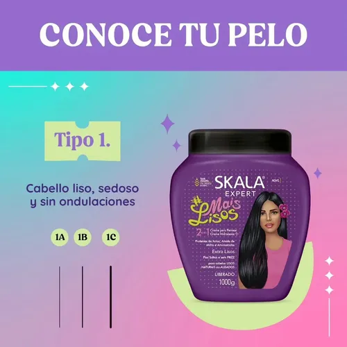 Mascara Crema Skala Cabello Mais Lisos 1000 Gr Vegana X 2 U