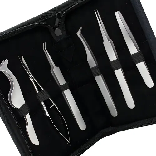 Eyelash Kit Herramientas Tratamientos Pestañas Pinzas Elk1