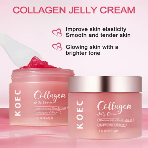 Crema Exfoliante Genuina Koec Y Crema De Colágeno En Gelatin