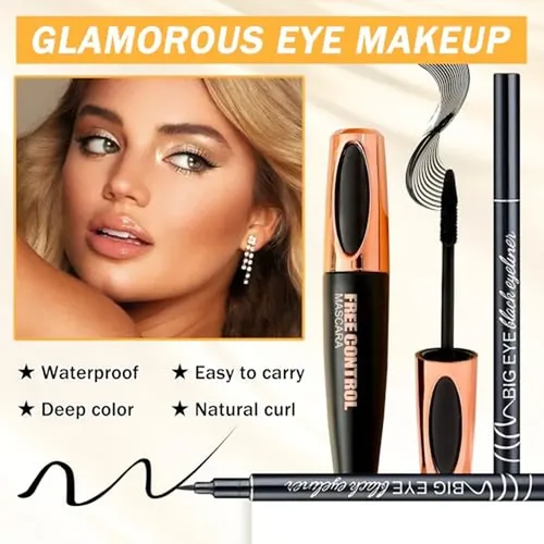 Set De Regalo De Maquillaje Con Lápiz Delineador Y Rímel Neg