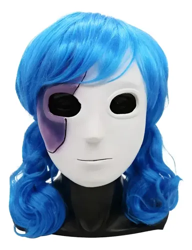 Peluca Azul Sally Face Para Cosplay Sallyface Con /&z