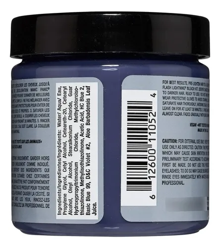 Tinte Para El Cabello Manic Panic Blue Steel Classic High Vo