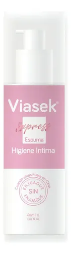 Viasek Express Espuma Higiene Íntima Sin Enjuague X60ml