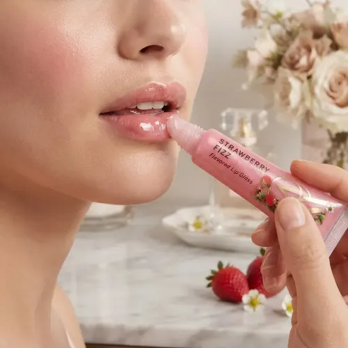 Lip Gloss Victoria’s Secret Strawberry Fizz Hidratante Color Rosa