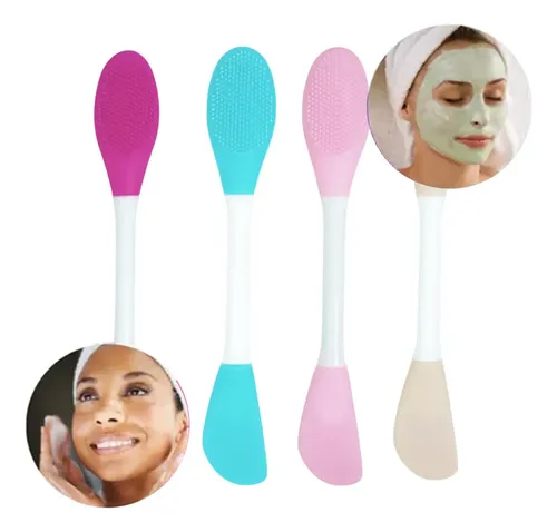 Cepillo Exfoliante Espatula Limpiador Facial Multicolor