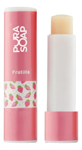 Balsamo Labial Hidratante Frutilla Pura Soap Color Rosa