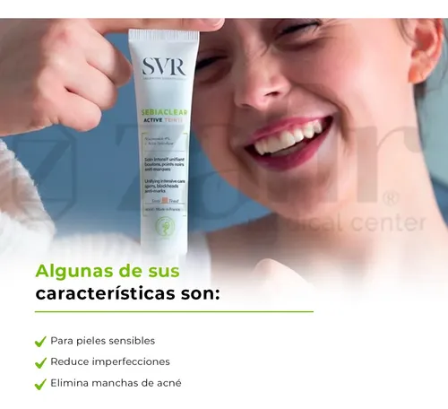 Tratamiento Acné Svr Sebiaclear Active Teinte Con Pigment