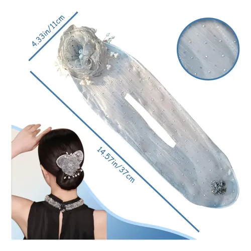 Accesorios Para Moño De Cabello, Flores De Seda