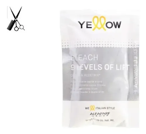 Alfaparf Yellow Bleach 9 Levels Of Lift Polvo Decolorante 50grs
