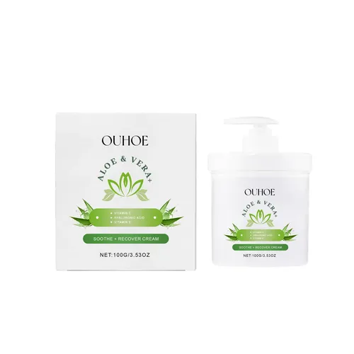 Crema Hidratante Reafirmante De Aloe Vera Ouhoe, Suave Y Nut