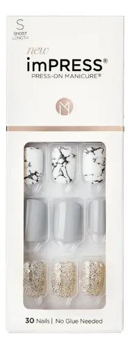 Uñas Adhesivas Kiss Impress Nails – N° Kim010 Knock Out