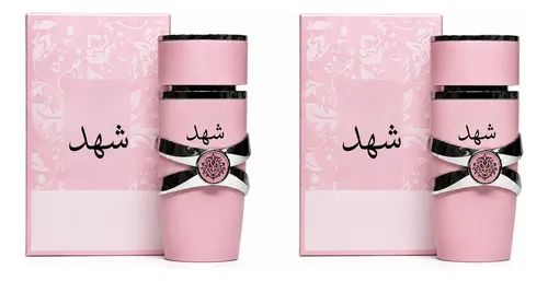 Set X2 Perfume Árabe Yara Rosa Genérico Edp 100 Ml Mujer