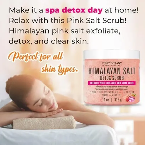 Exfoliante Corporal First Botany Sal Himalaya 312g Colageno