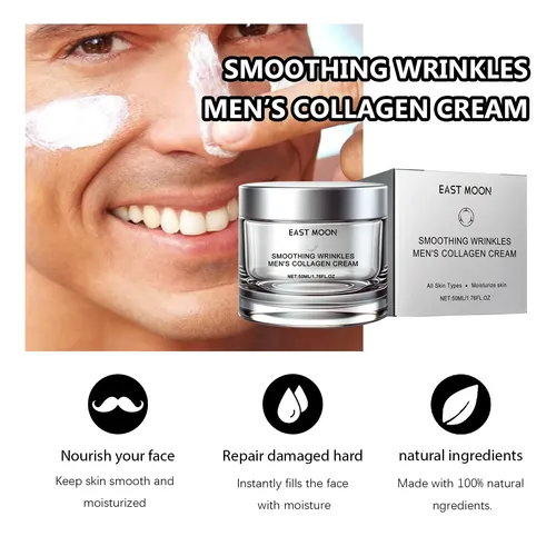 Crema De Colágeno Para Hombre East Moon Para Arrugas E Hidra