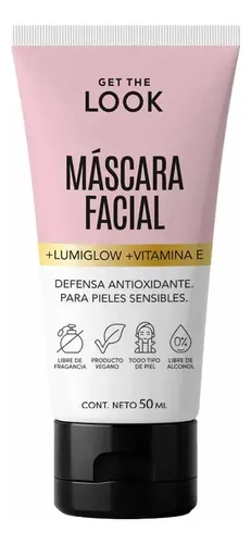 Máscara Facial Get The Look Lumiglow con Vitamina E x 50 g