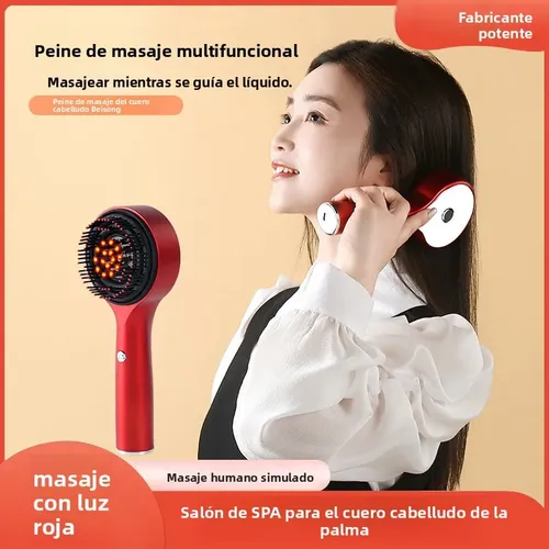 Peine Masajeador Electrico Gxg Con Luz Roja Y Fzps