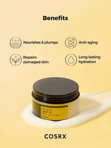 Cosrx Advanced Snail 92 All-in-one Crema 100 Ml – Sensible – Día/noche