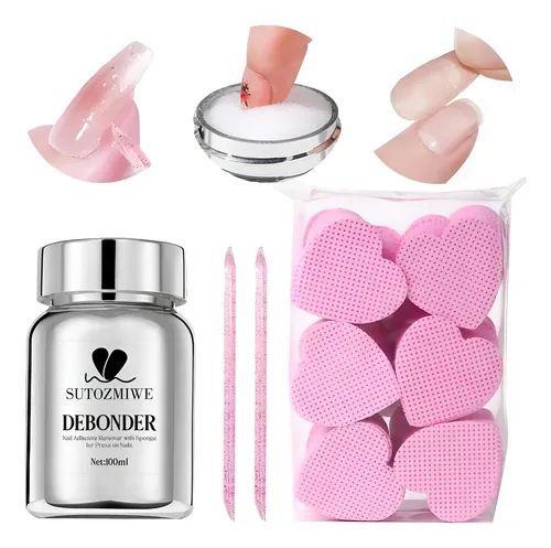 Kit Removedor De Adhesivo Para Uñas Brtavizvy 100ml Con