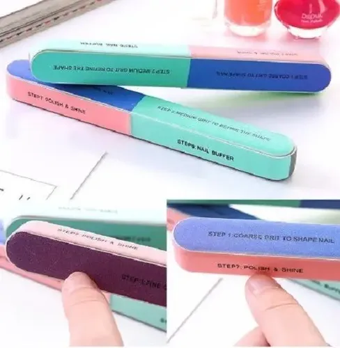Lima de Uñas 7 Pasos Pulido Brillo Profesional Manicuria Bloque