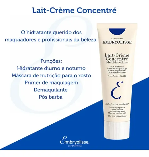 Embryolisse Leche Crema Concentrada X75ml Todo Tipo De Piel