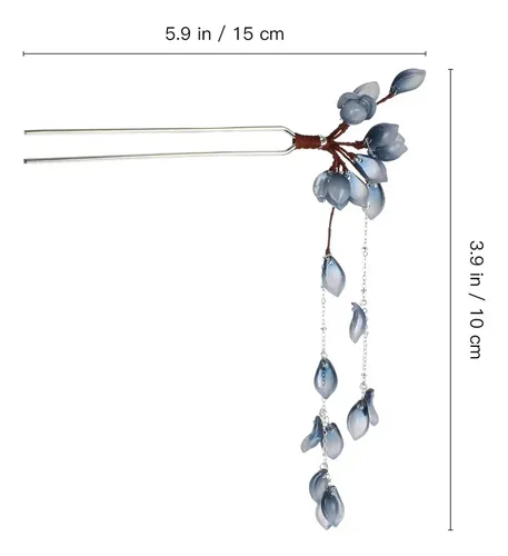 Palillos Chinos Para Cabello Con Borla De Cristal Xx