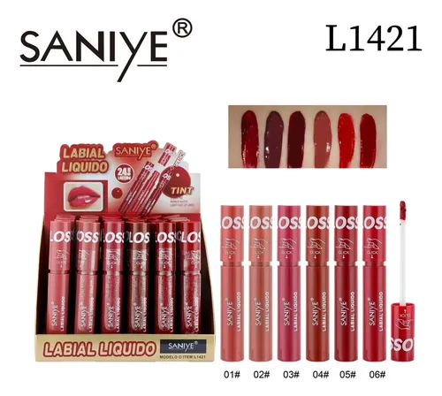 Labial Liquido Glossy Saniye Tinte Efecto Brillante Make Up