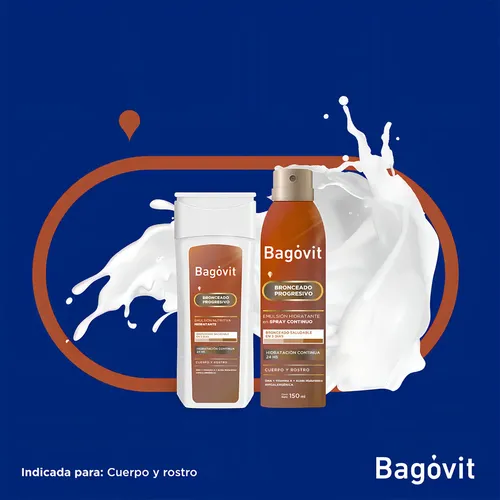 Autobronceante Bagóvit A Bronceado Progresivo X 200 Gr