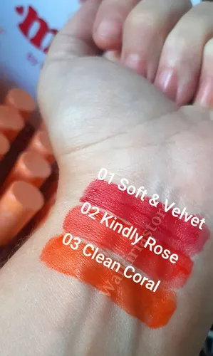 Gel de tinte labial Melu Ruby Rose de larga duración, excelente pigmentación