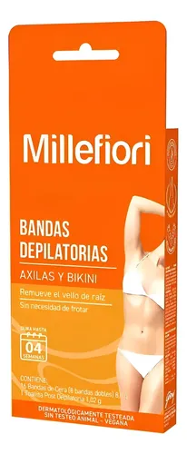 Millefiori Bandas Depilatorias Axilas Y Bikini X 16 Unidades