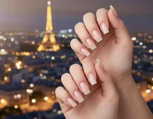 Tips Soft Gel Press On Paris Night Caja X500 Uñas Postizas