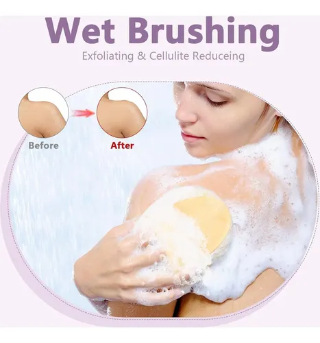 Set De 4 Cepillos Corporales Exfoliantes Komvzyl Para