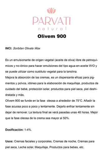 Olivem900 100grs Emulsionante W/o