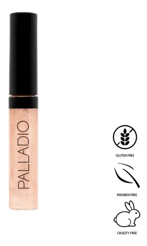 Brillo Labial Palladio Lip Gloss Champagne 7ml Hidratante Sin Gluten