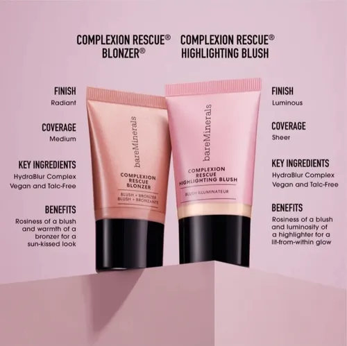 Bareminerals Complexion Rescue Highlighting Blush Pink Glow