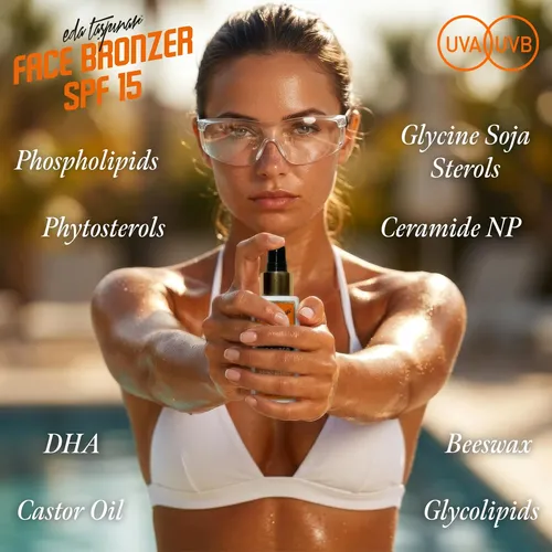 Bronceador Facial Eda Tapnar 50 Ml Dha & Ceramide Np