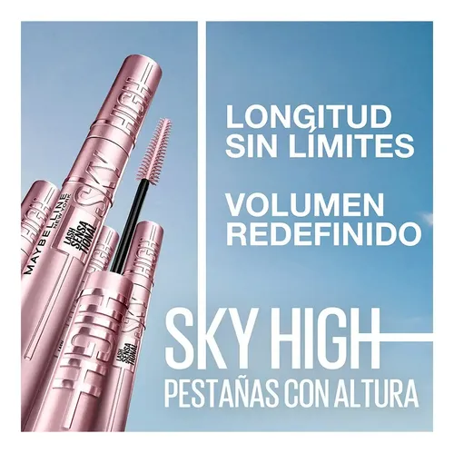 Mascara De Pestañas Maybelline Sky High Very Black Wsh